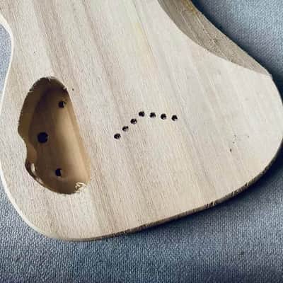 Unfinished Basswood 7 String DIY Guitar Body image 8