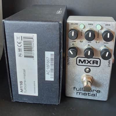 MXR FULLBORE METAL FULLBORE METAL DISTORTION PEDAL, LIKE NEW 2021 - Silver image 2