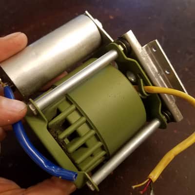 Tandberg Papst Model 6 Synchronous Motor and Jensen paper capacitor  HSZ 32.50-4-440D 1959-1961 - Green image 6