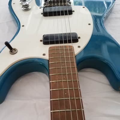 Mosrite Ventures II Slab Body Guitar Serial #B022 1965 Blue image 19