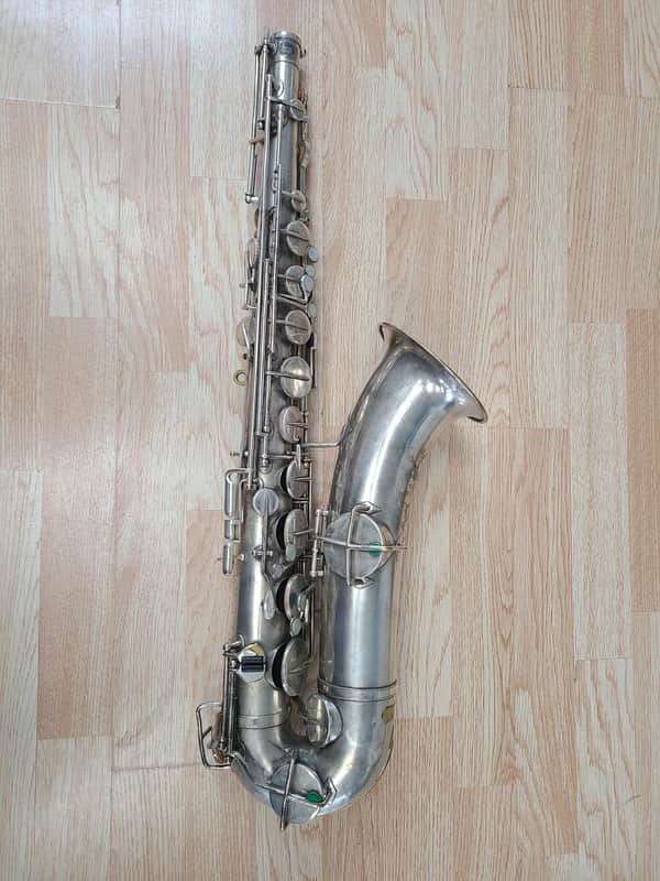 Buesher True Tone Low Pitch Tenor Vintage 1920's - Silver image 1