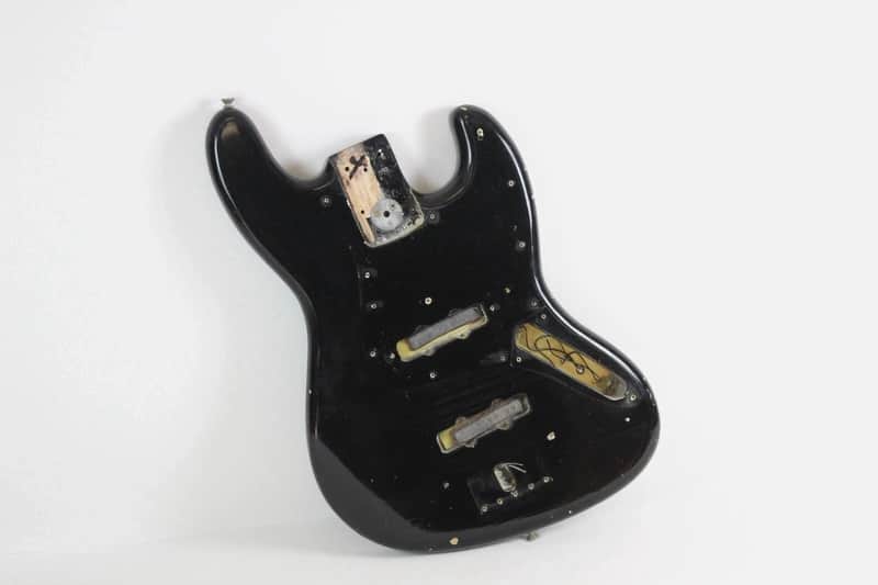 1975 Vintage Fender Jazz Bass 3-Bolt Body ~BLACK~ USA 1970s image 1