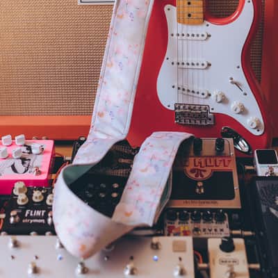 Mr.Strapsky Pastel Roses (Mint) Guitar Strap image 6