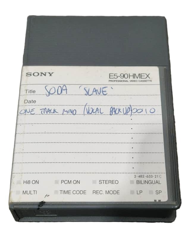 Soda - Britpop Band Collectible Sony Hi8 PCM Tape - Very Good w/ Vocal Backup Label image 1