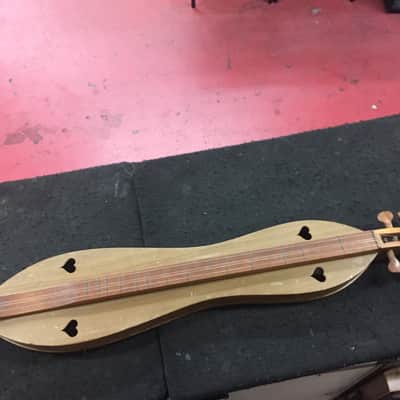 Homer  C Ledford Dulcimer  100 year old Yellow Poplar 1969 Natural image 1