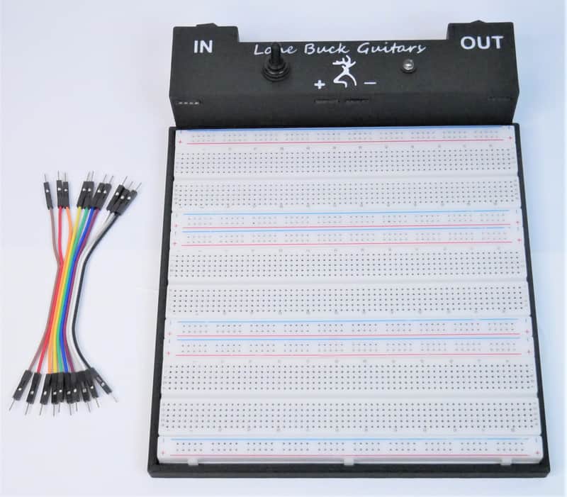 Extra-Large Pedal Building Breadboard With True Bypass, Solderless, LED, and 1/4 Jacks for Prototype DIY Guitar Builders image 1