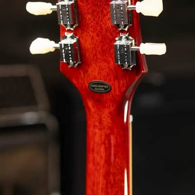 Epiphone Les Paul Standard 50s Figured Electric Guitar - Washed Cherry Sunburst with Gig Bag image 6
