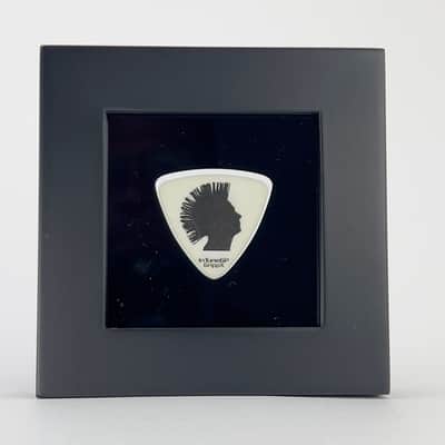3" x 3" Double Sided Guitar Pick Display, BLACK #346 Triangle Bass Shape image 1