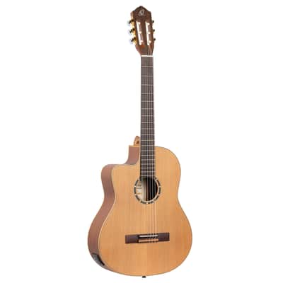Ortega RCE131SN-L Family Series Pro Solid Cedar Top Mahogany Neck Cutaway Nylon 6-String Classical Acoustic-Electric Guitar w/Gig Bag For Left Hand Player image 6