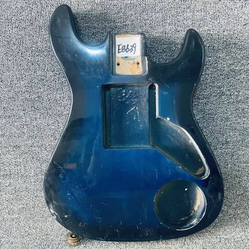 Blue Burst Mini Electric Guitar Basswood Body image 1