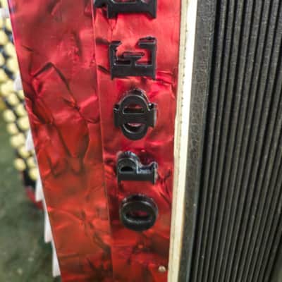 Orpheus 5 Row Chromatic Button Bayan Accordion B-System Kiev Ukraine 1990s 87 Buttons 120 Bass image 14