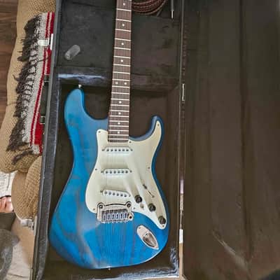 G&L Legacy 1993 Transparent Blue with S-500 Mod image 3