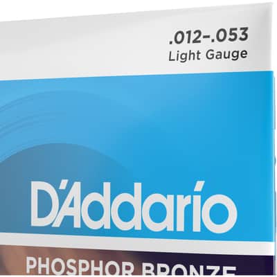 D'Addario EJ16 Phosphor Bronze Acoustic Guitar Strings, Light, 12-53 image 8