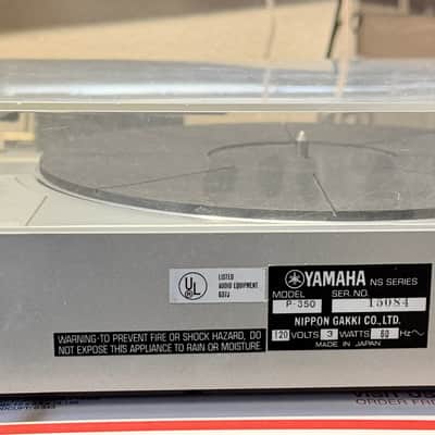 Yamaha P-350 Auto-Return Belt Drive Turntable; Tested SEE VIDEO image 8