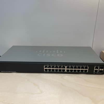 Cisco SG220-26 Gigabit Smart Switch 2022 - Black image 1