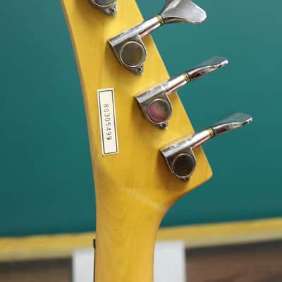 1989 Epiphone by Gibson Rock Bass CH/WH White image 7