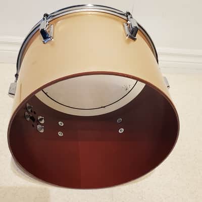 3PC VTG 1970's PEARL Drum Kit 22",16",13" Gold Satin "Phenolic" Drum Kit - Gorgeous Clean A+ image 10