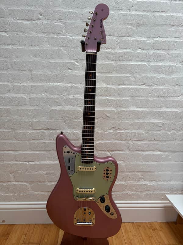 Fender Custom Shop 1964 Jaguar 2024 - Journeyman Faded Burgundy Mist Metallic