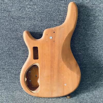 Solid Okoume Wood Bass Guitar Body image 9