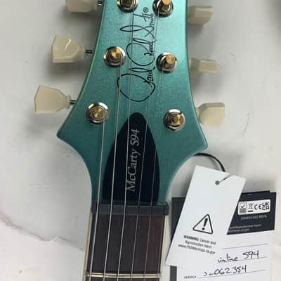 PRS Paul Reed Smith S2 McCarty 594 Thinline Electric Guitar Frost Green Metallic + PRS Gig Bag - Brand New image 9