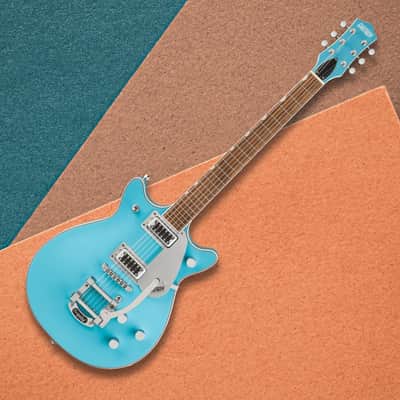 Gretsch G5232T Electromatic Double Jet FT Kailani Blue Electric Guitar Bundle image 6