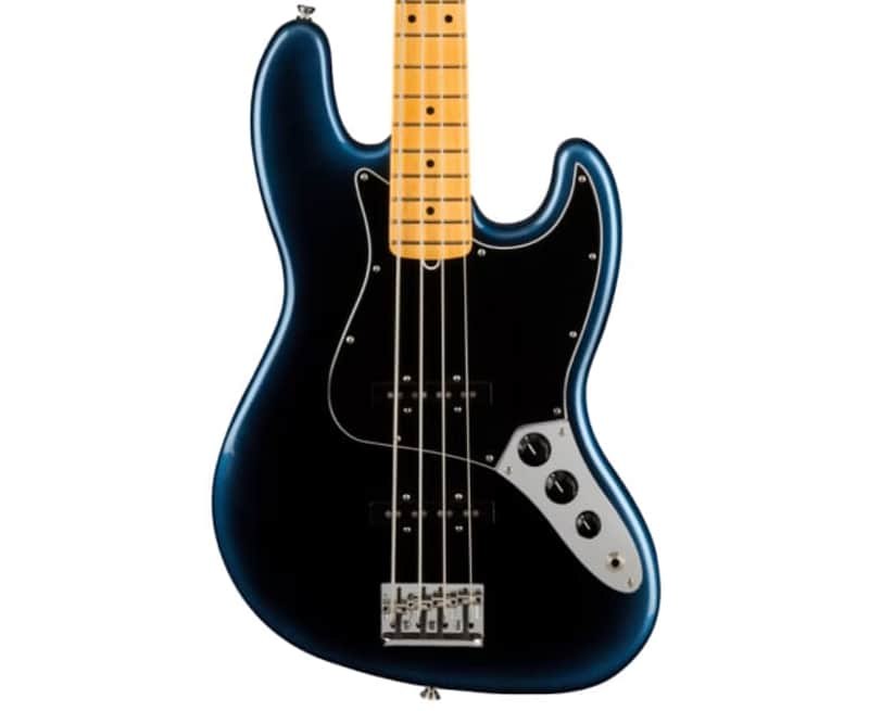 FENDER - AMERICAN PROFESSIONAL II JAZZ BASS MAPLE FINGERBOARD DARK NIGHT image 1