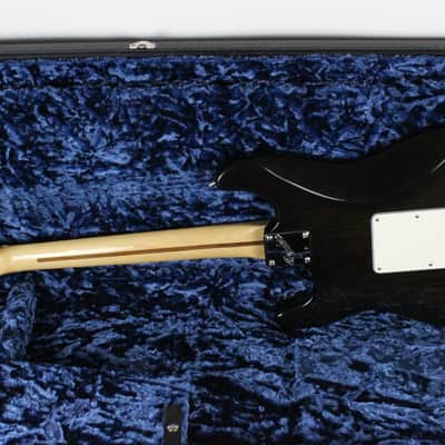 RARE 1990 Vintage Fender Stratocaster Plus Deluxe Translucent Black E9 Series Wilkinson Nut USA image 5
