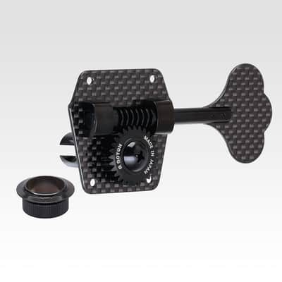 GOTOH CBT-01 CARBON-O-LITE 4 In-Line Bass Tuners for Fender® - BLACK image 1