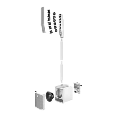 EV Electro-Voice EVOLVE 30M White 1000W Portable Column Speaker w/ Onboard Mixer image 7