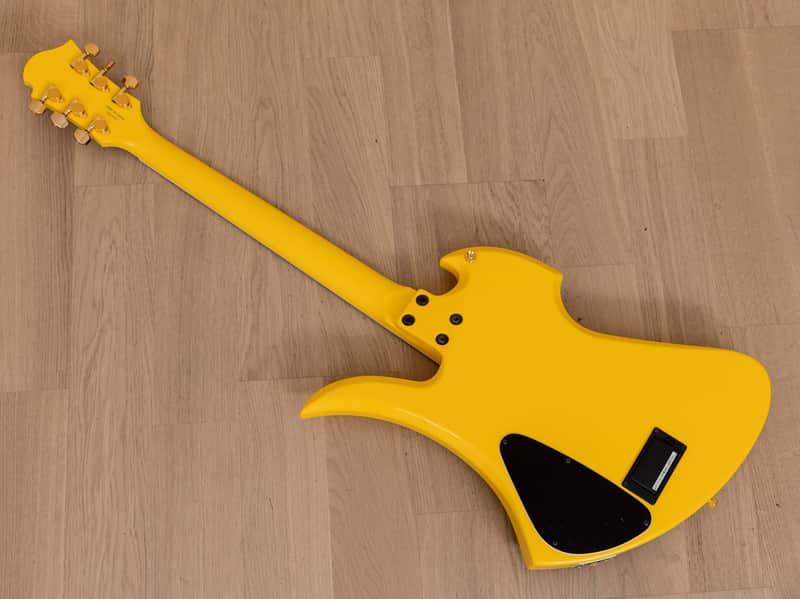 Burny Mockingbird MG-165S HY Hide X Electric Guitar Yellow Heart w