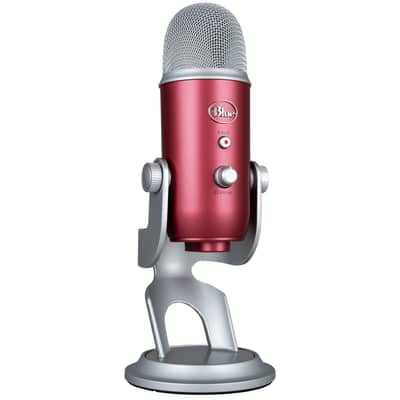BLUE MICROPHONES Yeti USB Microphone Steel Red + Mic. Wind Screen image 3