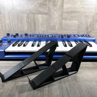 25º Stand for Behringer MS-1 / MS-101 Synth - Roland SH101- Color BLACK - by KZcraftworks -US Seller image 9