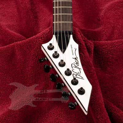 B.C. Rich Warlock Prophecy II with Quad Left Hand - Matte White image 5