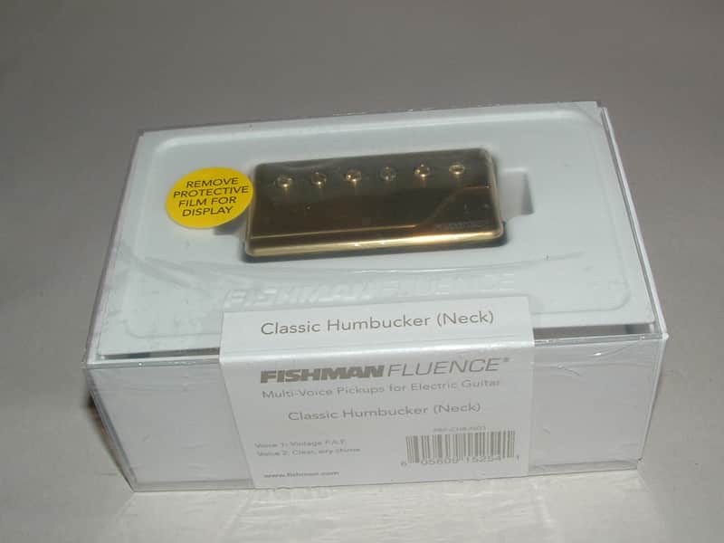 Fishman PRF-CHB-NG1 Fluence Classic Humbucker Neck 3 Voices (Gold) New image 1