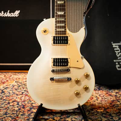 Gibson Les Paul Signature T with Min-ETune Robot Tuners 2013 - Alpine White Burst image 1