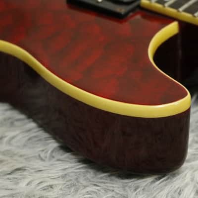 1990's made Fernandes APG-55 Flame maple top PRS style Made in Korea image 7