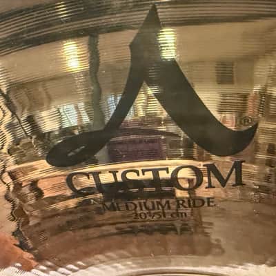 Zildjian 20" A Custom Medium Ride Cymbal 2002 - Present - Brilliant image 1