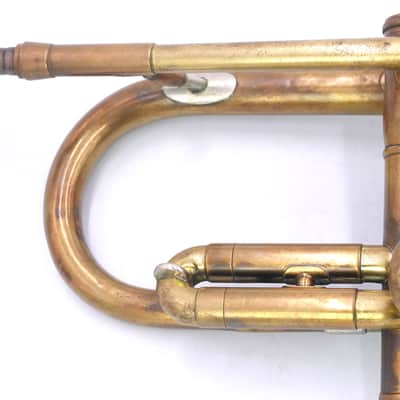 1952 Olds Studio Cornet in Raw Brass w/Nickel flare image 13