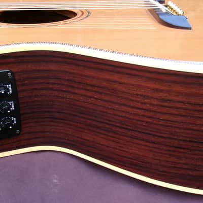 2013 K Yairi WY-1 Electric Acoustic Guitar with cutaway+K Yairi Hard Case image 17