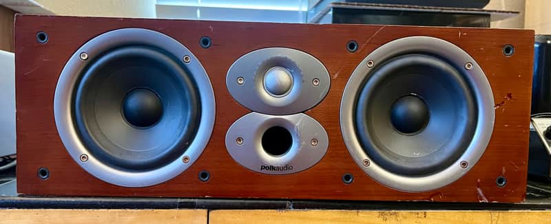 Polk Audio CSi A4 Center Speaker; Cherry 180 W 8 Ohms; Tested image 1