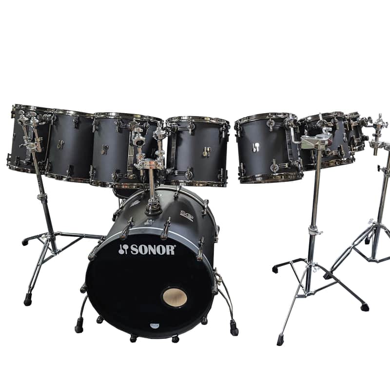 Drum Kit Sonor SQ2 Nicko McBrain Inspired, Dark Satin USED SALE! RK2SQ190725 image 1