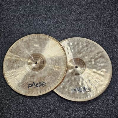 Hi-Hat Cymbals 14" Paiste Signature Reflector Heavy Full USED! RKHHF130626 image 3
