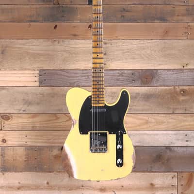 Fender 1951 Nocaster Heavy Relic Electric Guitar Faded Aged Nocaster Blonde w/ Case image 4