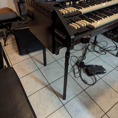 Hammond CV Organ Chop with Leslie 122 Speaker with Trek II TP-2B Percussion Unit - 1940s - 1950s - Ebony image 3