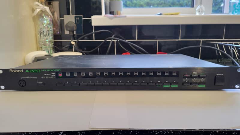 Roland A-220 Midi seperator mid 80s - Black image 1