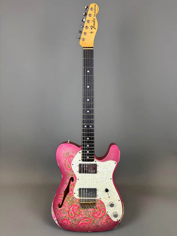 Fender Custom Shop 72' Reissue Telecaster Thinline - 2021 - Relic Pink Paisley image 1
