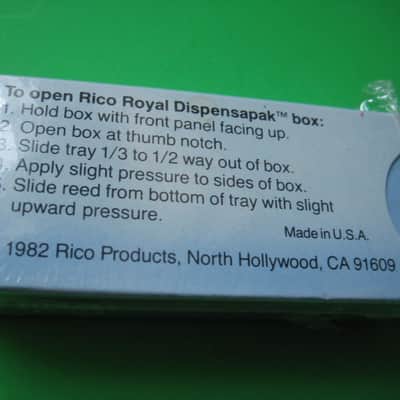 Rico Royal 3 1/2 Tenor Sax Reeds....10 Reeds in Box image 2