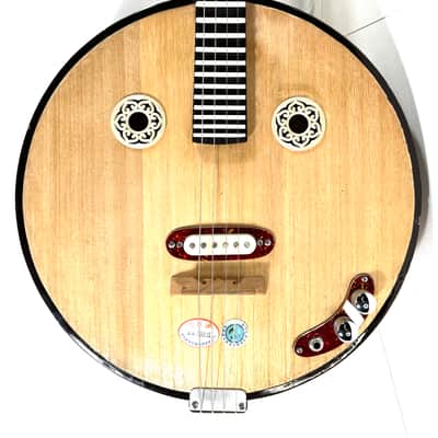Awesomesauce electrified Yueqin electric noise instrument The Electric Moon Lute 2025 - Wood image 2