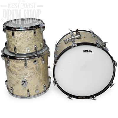 Used Gretsch Vintage 60s-70s Player's Kit White Marine Pearl 13, 16, 20 image 1