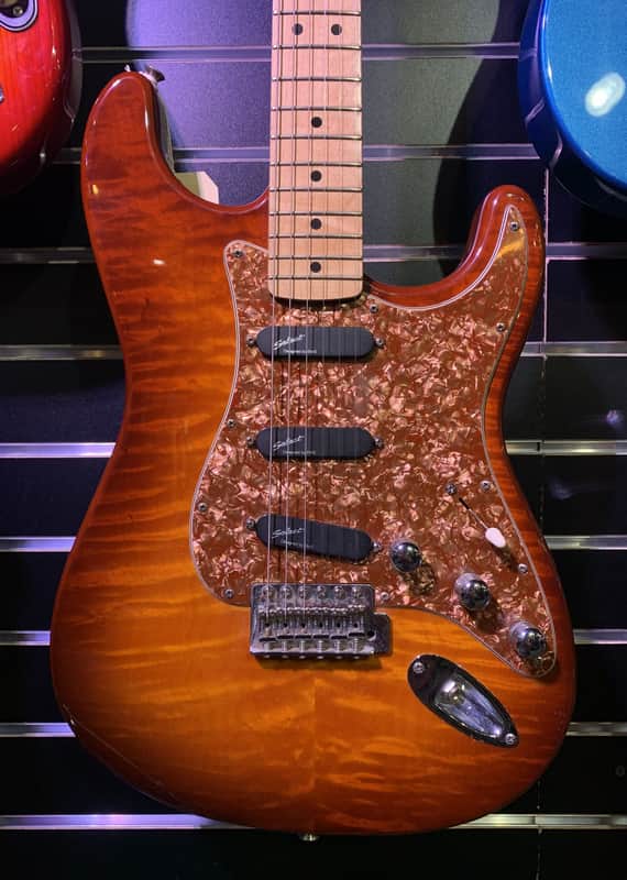 *Used* MiM Fender Stratocaster c. 2002 - Flamed Sunburst image 1